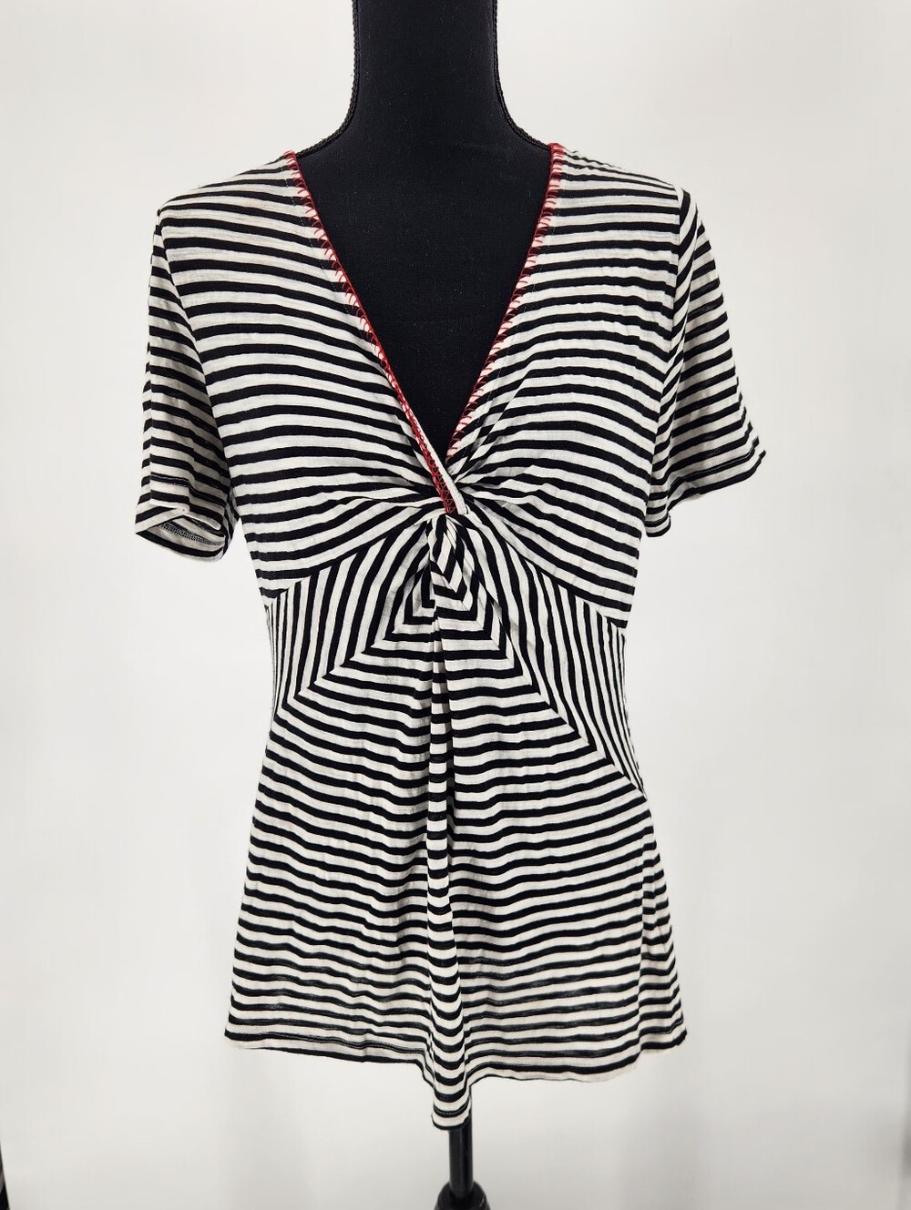 ANTHROPOLOGIE | ETT TWA Stripe Twist Front Top Size Large.